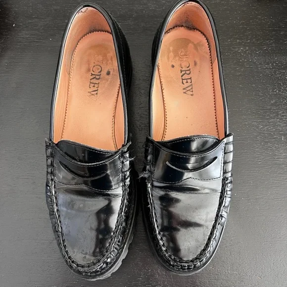 J.Crew New Winona lug-sole penny loafers in Italian spazzolato leather - Picture 2 of 10